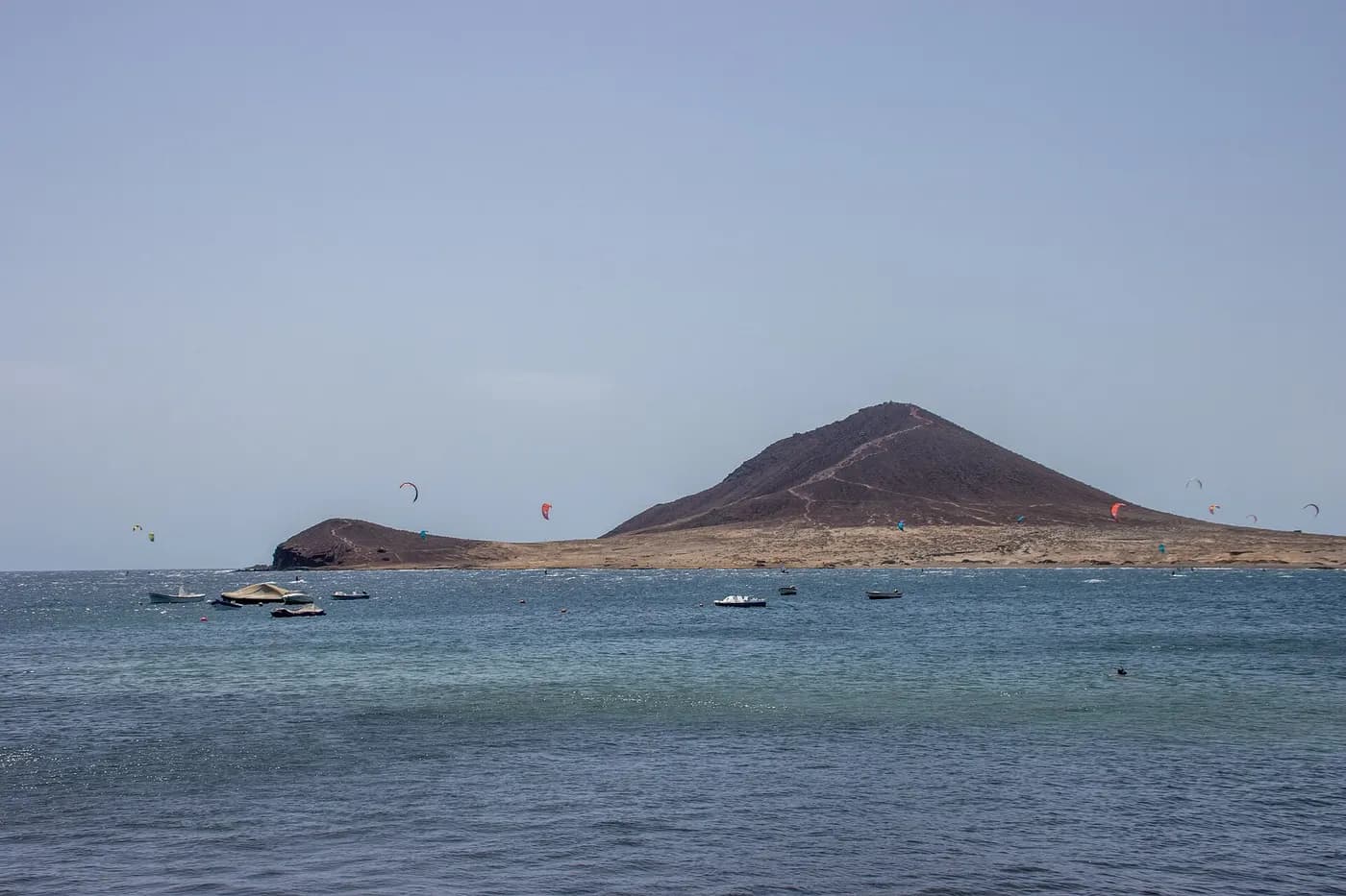 Freeride windsurfing in coastal wind