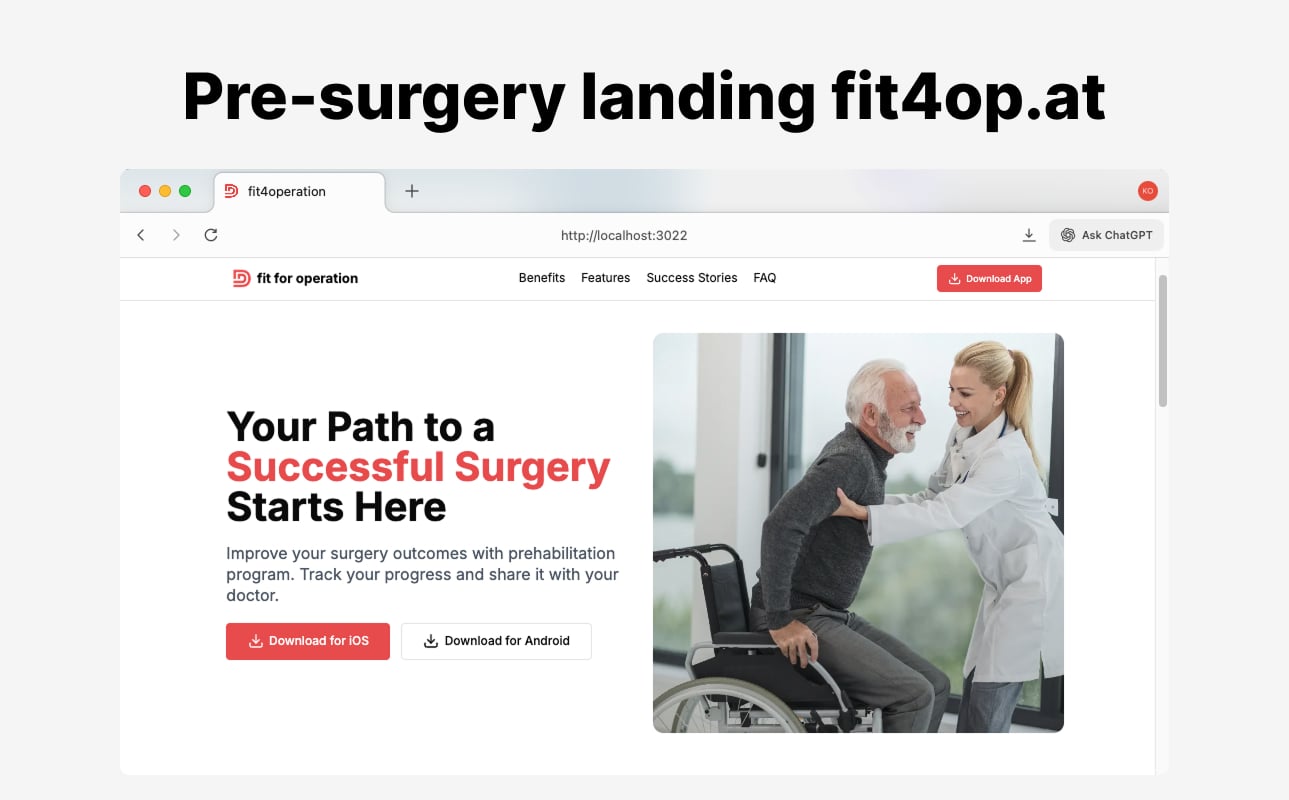 Fitness App for Post-Orthopedic Surgery Recovery